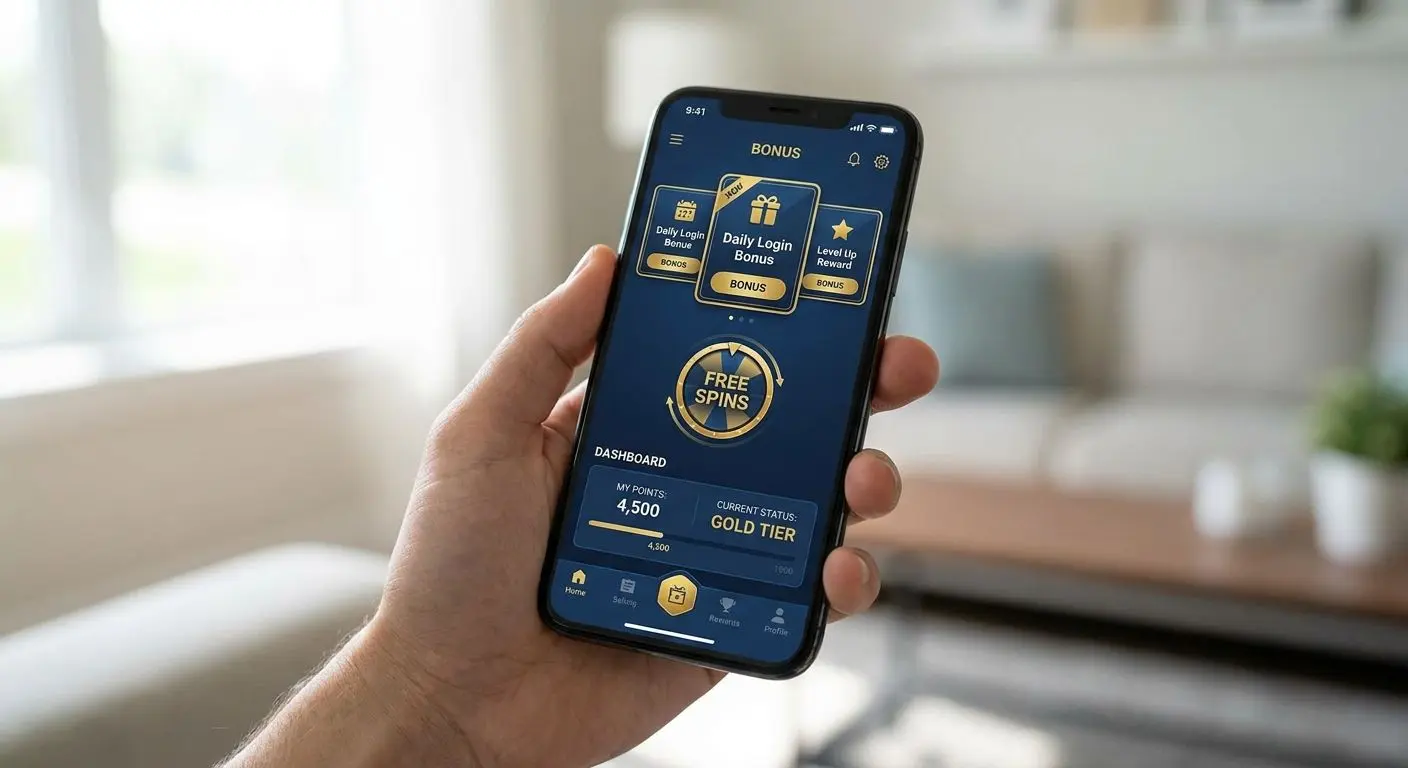 Mobile app screen showing bonus offers
