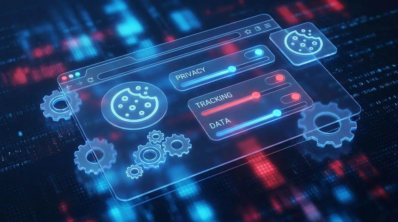 Cookie icons and browser privacy settings controls