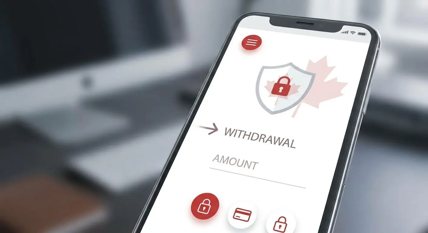 Mobile and app withdrawals in Canada Mobile withdrawal interface for Canadian players